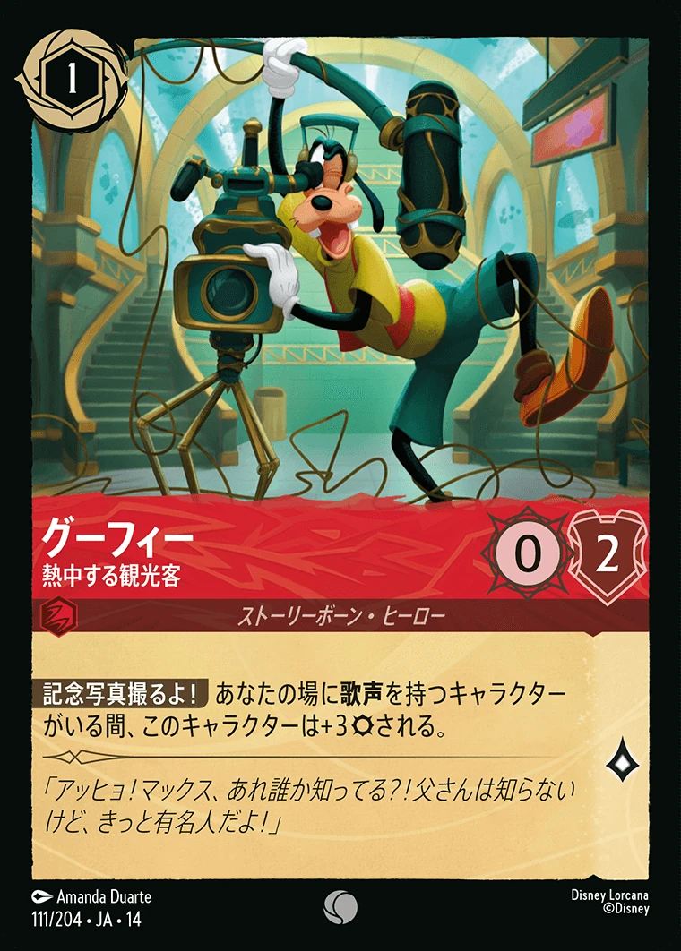 グーフィー／熱中する観光客
